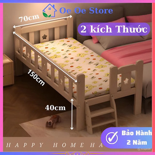 Giường gỗ cho bé nhiều kích thước, Giường trẻ em gỗ thông chịu lực tốt, an toàn cho sức khỏe bé, thiết kế thông minh