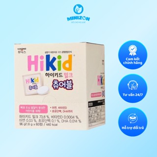 Sữa HIKID Viên Vị Vani Dạng Kẹo Hàn Quốc Thơm Ngon Bổ Dưỡng Hộp 60 Viên