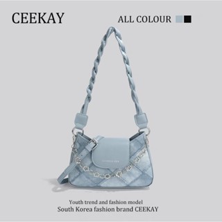 Túi Xách CeeKay Chính Hãng - Túi Xách Da Nhám Phối Sọc Caro Kẻ Nổi Độc Đáo Thanh Lịch Phù Hợp Làm Quà Tặng