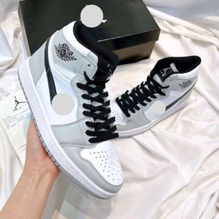 Gìay sneaker jd xám cao đủ size, giày thể thao jd xám cổ cao - giày xám cao cổ