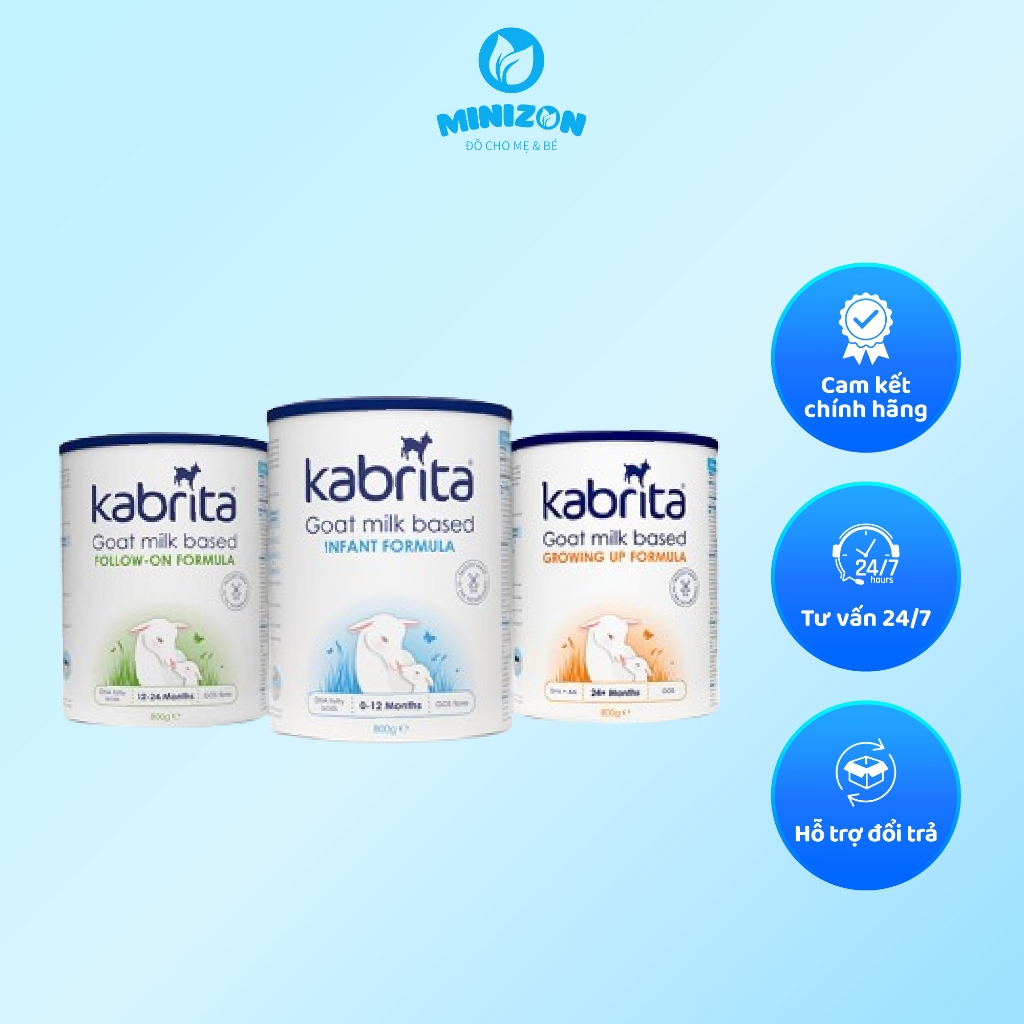 Sữa dê Kabrita hộp 800g đủ số 1,2,3 cho bé