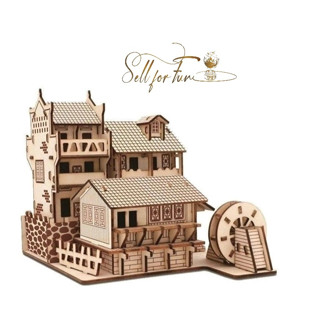  Lắp Ráp Mô Hình Gỗ 3D Đồ Chơi Lắp Ráp Phượng Hoàng Cổ Trấn 