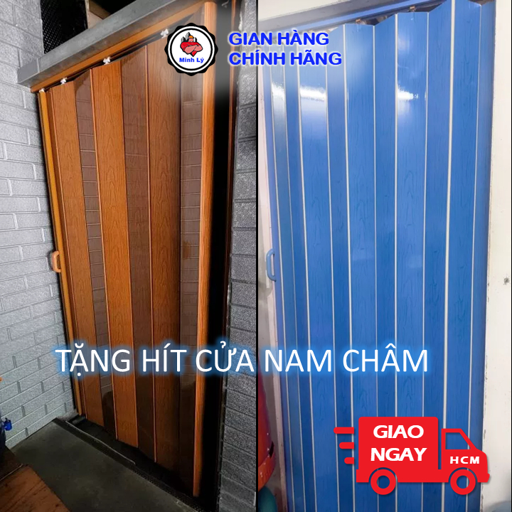 [Hỏa Tốc HCM] Cửa Xếp, Cửa Nhựa Nhà Vệ Sinh Dày Dặn Giá Rẻ Đủ Kích Thước, Tặng Hít Nam Châm