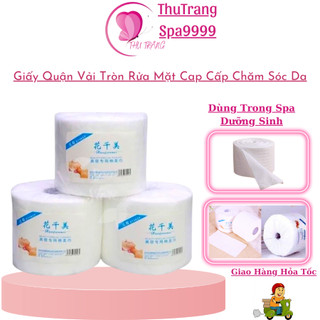 Giấy cuộn lau mặt dùng trong spa tmv | loại vải không dệt giấy cuộn rửa mặt tẩy trang