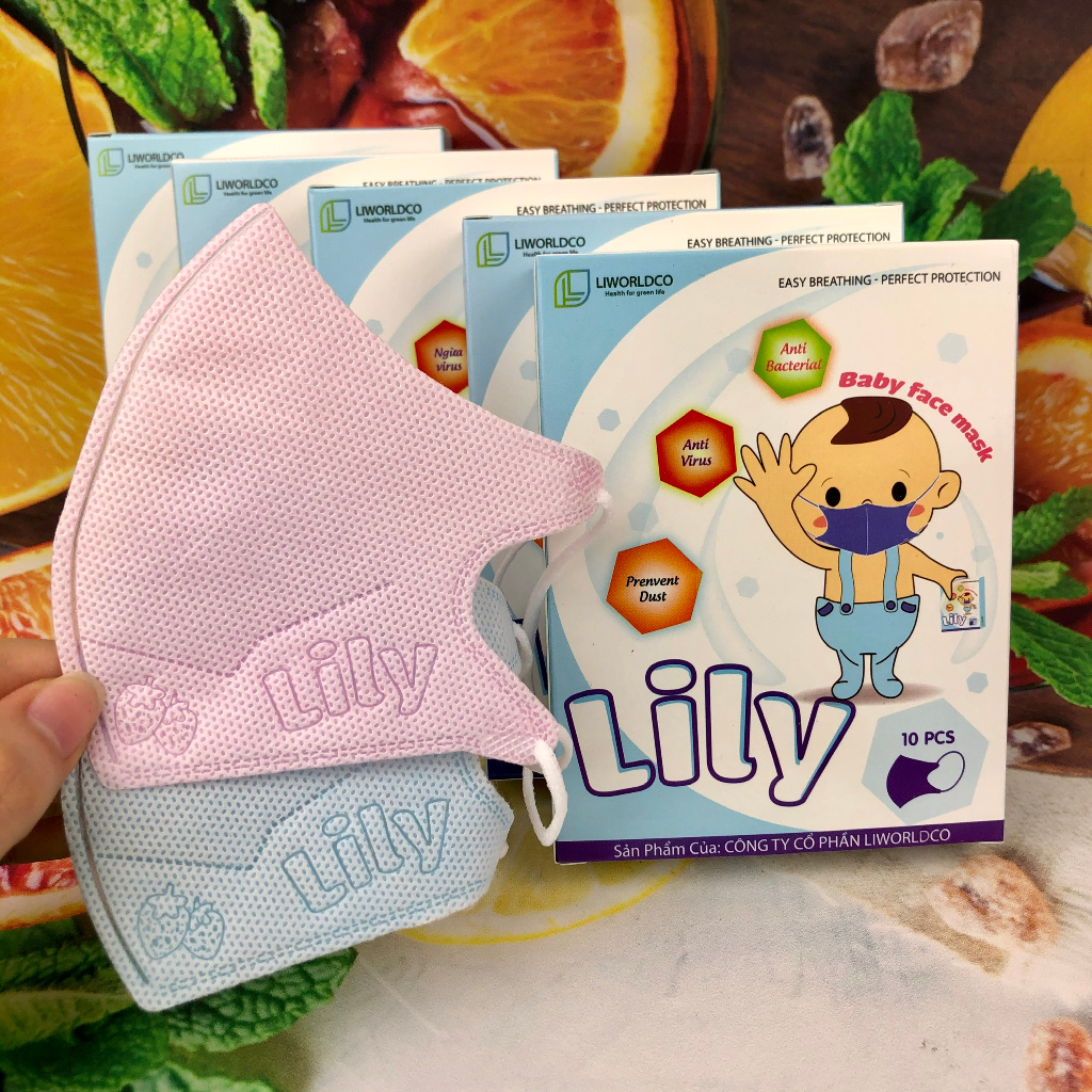 Khẩu trang Lily cho bé hộp 10 cái