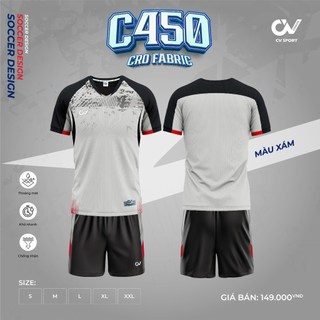  Bộ Quần Áo Thể Thao Bóng Đá Riki CV C450 Cao Cấp Mềm Mại Thoáng Mát 