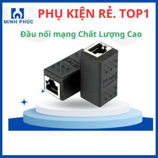 Đầu Nối Dây Mạng Lan Rj45 Tốc độ 1000Gbps ( đầu nối mạng 1-1 đen)