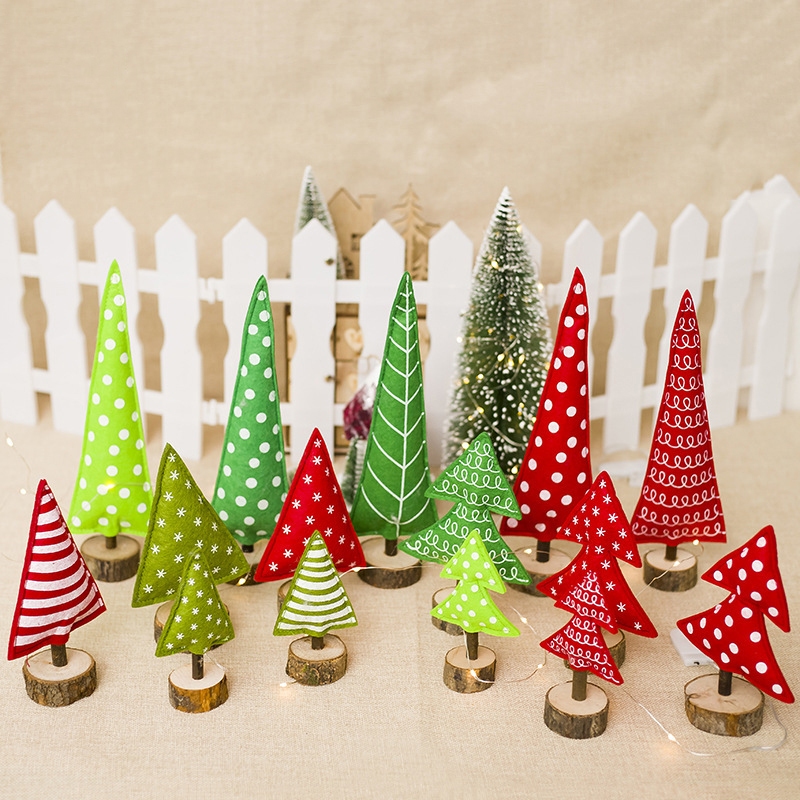 Cây Thông Vải Bông Nhí K07 Để Bàn Trang Trí Giáng Sinh Cây Thông Noel, Phụ Kiện Giáng Sinh (Ngẫu nhiên mẫu)