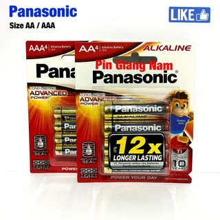 Pin AA Panasonic Alkaline LR6T/4B vỉ 4 viên Hàng Chính Hãng - Made in ThaiLand