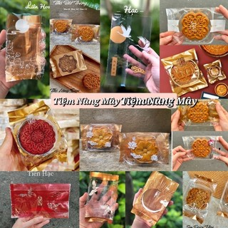 Túi đựng bánh trung thu 150g/250g 100cái hoa đào, thỏ,hạc, sen