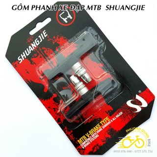 Cặp gôm phanh xe đạp MTB SHUANGJIE - 2 gôm phanh