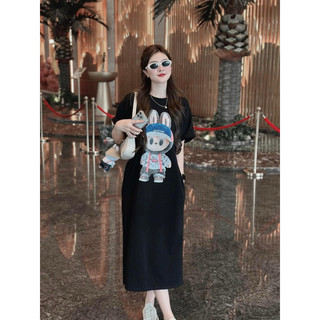 Bigsize - Đầm xuông labubu gọn dáng dành cho bigsize 60kg-90kg