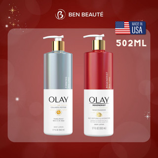 Sữa dưỡng thể trắng da olay b3 collagen peptide 502ml bản mỹ