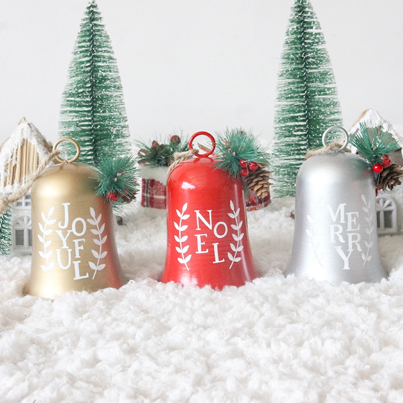 Chuông Kim Loại CHUONG10 Trang Trí Noel Phụ Kiện Giáng Sinh
