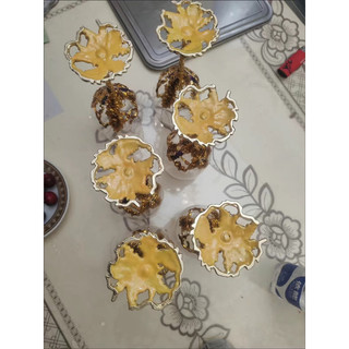 Bộ ly rượu vang dát vàng