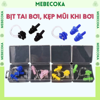 Bịt tai kẹp mũi ngăn nước khi bơi lội, sử dụng cùng kính bơi mũ bơi nón bơi