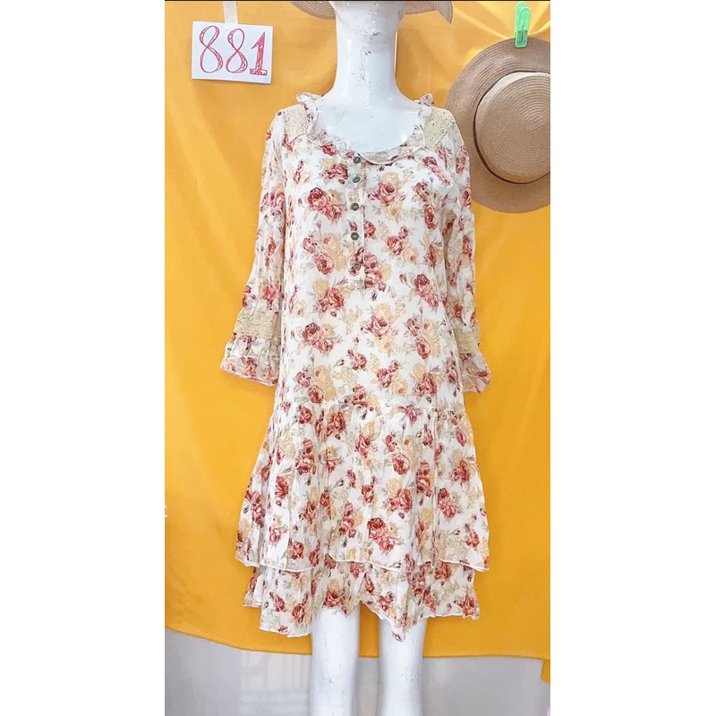đầm cổ điển tiểu thư thoáng freesize.S881