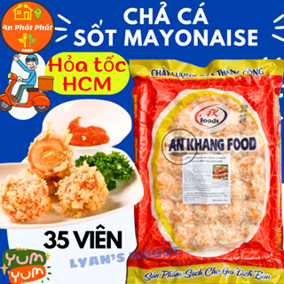 35 Viên hải sản sốt phô mai LyHouse 500g, Cốm cam bọc mayo thơm ngon, giòn rụm. Món ăn vặt hợp vệ sinh,an toàn thực phẩm