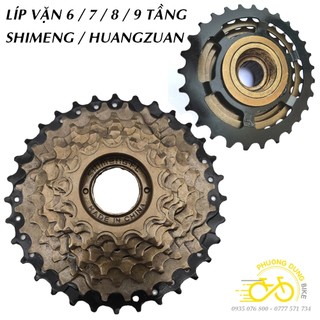 Líp vặn líp 6 7 8 9 tầng xe đạp SHIMENG / HUANGZUAN