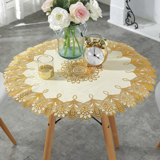 [SIÊU RẺ] Khăn Trải bàn Ren Hoa tròn 70cm nhựa PVC- HÀNG ĐẸP