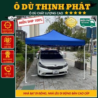 Nhà bạt di động BẢN CAO CẤP khung sắt sơn tĩnh điện không gỉ vải bạt chống thấm tuyệt đối che mưa nắng kích thước 3mx3m