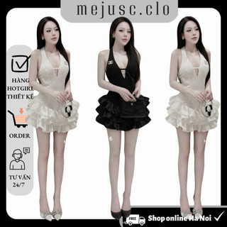 Đầm Thiết Kế Dáng Ngắn Ôm Body Cổ V Yếm Tầng Đi Chơi Đi Tiệc Sang Trọng M219