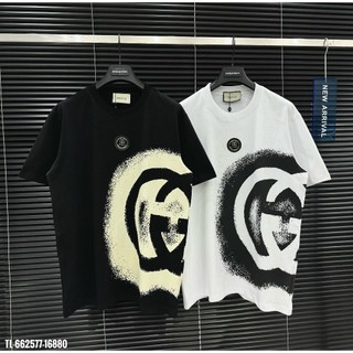 🔥Hot🔥Áo thun Gucci thêu logo sắt thiết kế hot trend Nam nữ New 2024
