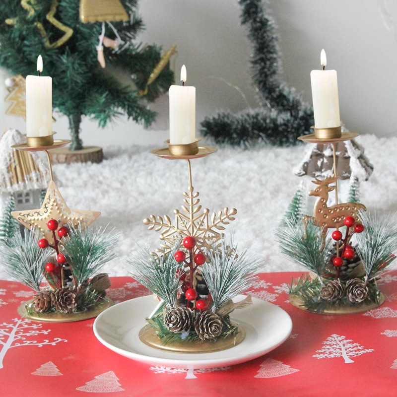 Chân Giá Để Nến Cao GN04 Phụ Kiện Trang Trí Giáng Sinh Trang Trí Cây Thông Noel