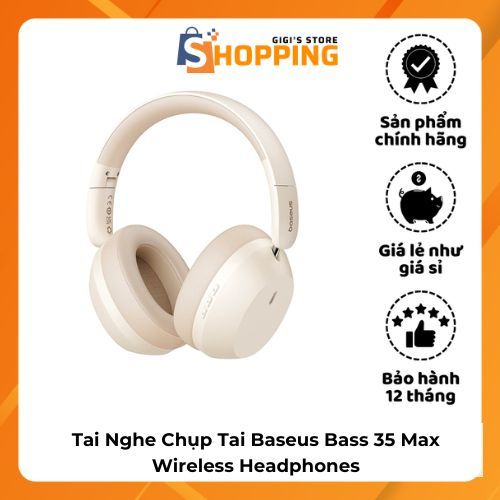 Tai Nghe Chụp Tai Baseus Bass 35 Max Wireless Headphones