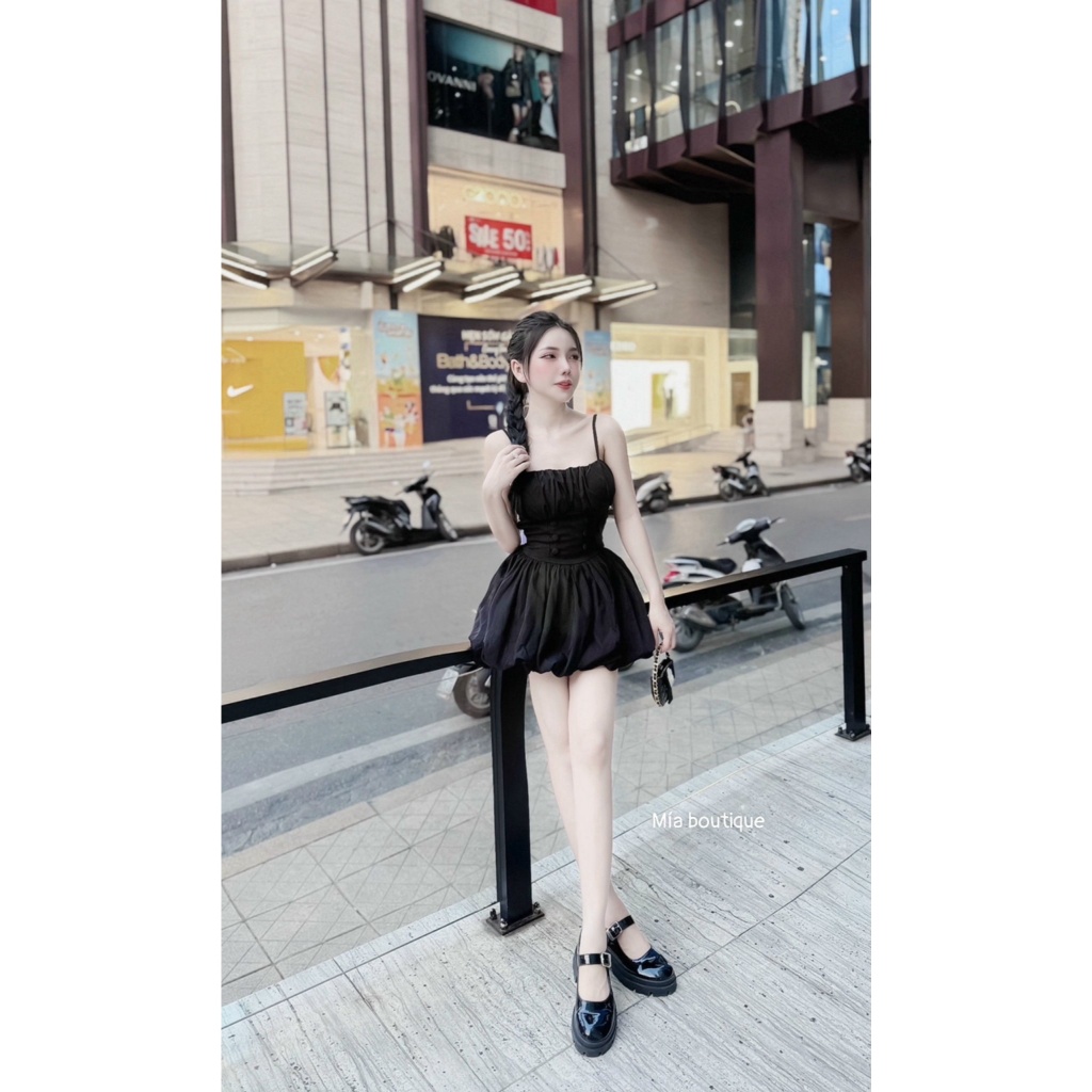 Đầm bí nút bọc  ND