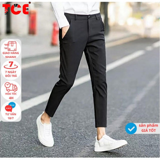 Quần tây âu nam hàn quốc , quần dài âu nam chất vải cotton cao cấp , KIỂU DÁNG ĐEN TRƠN , KHÔNG HỌA TIẾT