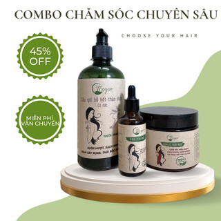 Combo dầu gội, dầu xả, serum kích thích mọc tóc, ngừa rụng tóc,giúp tóc mềm mượt chắc khỏe