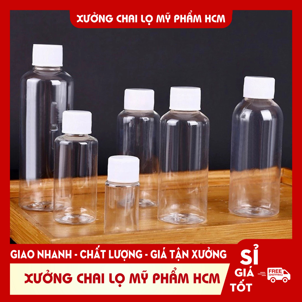 Chai Nhựa Nắp Vặn 20ML/30ML/50ML/100ML Chiết Mỹ Phẩm, Gel Rửa Tay, Chai Lọ Mỹ Phẩm
