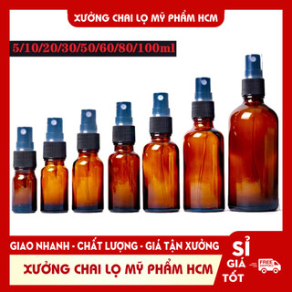 Chai Thủy Tinh Phun Sương 30ML Dùng Chiết Tinh Dầu, Chiết Mỹ Phẩm