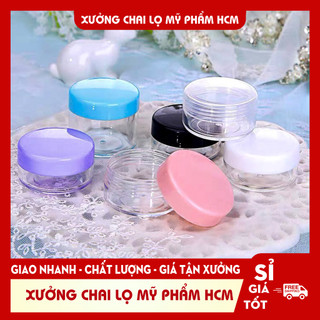 Hủ Nhựa Chiết Mỹ Phẩm Thân Trong Có Lót 50g