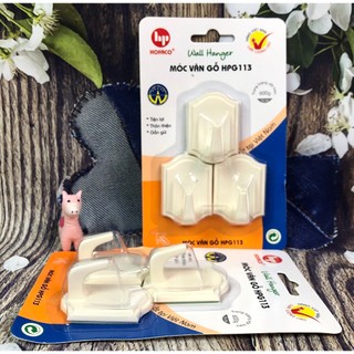 Móc vân gỗ HPG113 - Móc nhựa dán trang trí treo tường cao cấp HỒNG PHÁT
