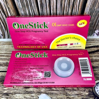 Que Thử thai OneStick vỏ Hồng/ Xanh - Phát hiện thai sớm ( Nhãn Hiệu được bảo hộ độc quyền  )