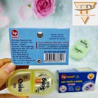 Hộp chia thuốc 2 ngăn Sáng & Chiều HPG137 HOFACO