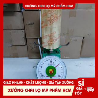 Băng Keo 200 yard Siêu Dính Nặng Màu Trong 1 cây 6 cuộn 2kg lõi giấy mỏng giá rẻ nhất thị trường