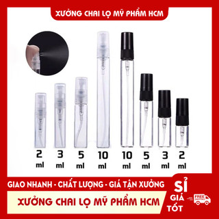 Chai xịt phun sương chai chiết nước hoa 10ml Mỏng, Đựng Mỹ Phẩm Du Lịch - Chai Lọ Mỹ Phẩm giá Sỉ