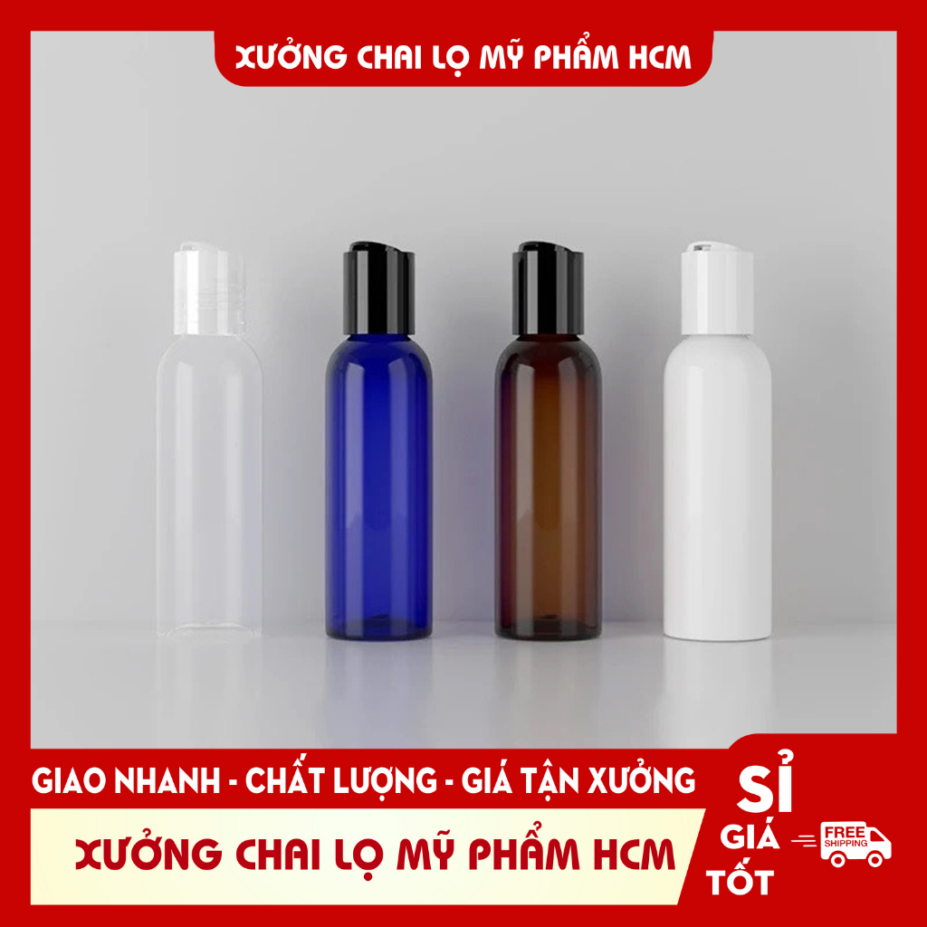 Chai Nhựa Nắp Nhấn Cao Cấp (PRESS) 15ML 20ML 30ML 50ML 100ML Lọ Chiết Gel, Tinh Dầu, Đựng Dung Dịch Du Lịch