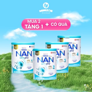   MUA 2 TẶNG 1 QUÀ  Mẫu mới HMO - Sữa Nan Nga 800g Đủ Số 1,2,3,4 | Minizon Kids 