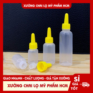   COMBO  1000c Chai Nhựa Nhỏ Mắt 5ml 10ml 20ml - Chai Chiết Mực - Ống Hút Mụn Máu Bầm - Dụng Cụ Spa 