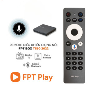 ( Chính Hãng ) Remote Điều Khiển Giọng Nói FPT Play Box T650 - 2022 - Giá Rẻ