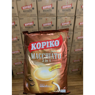 Cà Phê Sữa Kopiko Macchiato 3in1 Thái Lan Cafe Sữa Hòa Tan Thơm Ngon Đậm Vị Gói Lớn HSD 12/2025