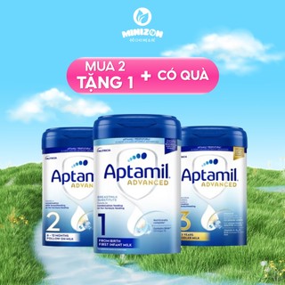 Mẫu mới sữa aptamil advanced anh số 1,2,3 hộp 800g cho bé