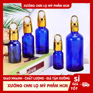 Lọ Chiết Serum 🏵️ Lọ Chiết Mỹ Phẩm Thủy Tinh Nắp Bóp Quai Xách 15ML/20ML/30ML  Đựng Tinh Dầu, Serum