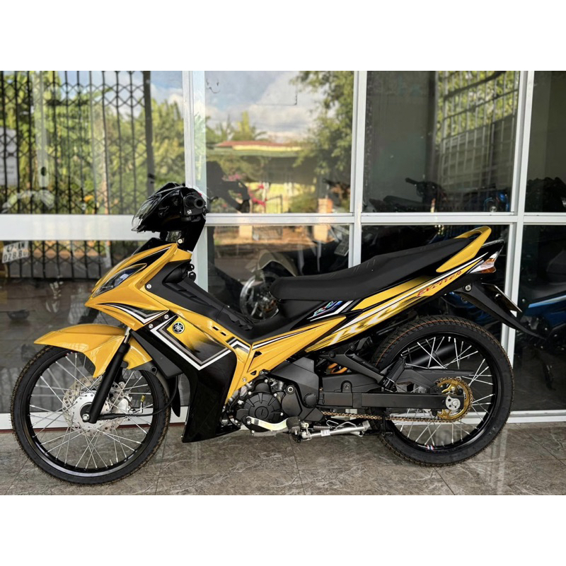 tem Exciter 2010 vàng đen RC - Tem decal 3 lớp