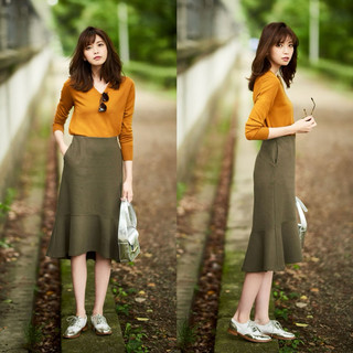 HIPU.VNXK -  Chân váy đuôi cá Uniqloo lưng thun dư xịn.