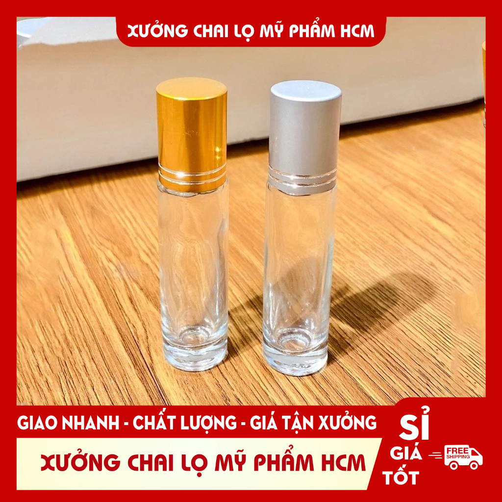 Lọ Lăn Bi 🏵️ Vỏ Lọ Bi Lăn Đựng Tinh Dầu, Chai Bi Lăn Đựng Dầu Dừa, Chiết Nước Hoa 10ml Tiện Lợi Du Lịch